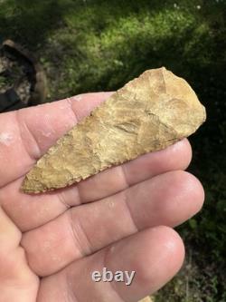 Very Nice Ancient Authentic Raw Gravel Chert Cobbs Arrowhead From NEMississippi
