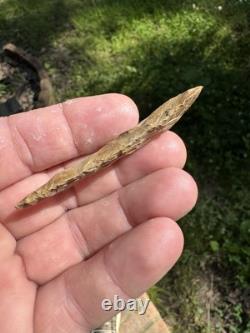 Very Nice Ancient Authentic Raw Gravel Chert Cobbs Arrowhead From NEMississippi