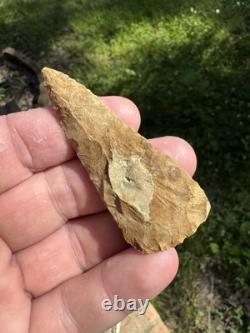 Very Nice Ancient Authentic Raw Gravel Chert Cobbs Arrowhead From NEMississippi