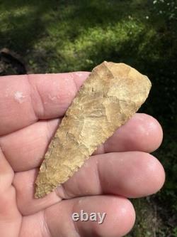 Very Nice Ancient Authentic Raw Gravel Chert Cobbs Arrowhead From NEMississippi