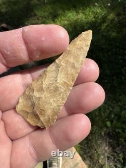 Very Nice Ancient Authentic Raw Gravel Chert Cobbs Arrowhead From NEMississippi
