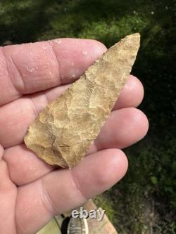 Very Nice Ancient Authentic Raw Gravel Chert Cobbs Arrowhead From NEMississippi