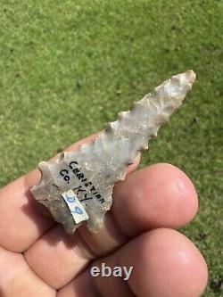 Very Nice Ancient Authentic Sonora Kirk Arrowhead From Kentucky