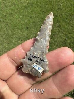 Very Nice Ancient Authentic Sonora Kirk Arrowhead From Kentucky