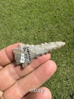 Very Nice Ancient Authentic Sonora Kirk Arrowhead From Kentucky