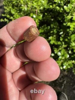 Very Nice Rare Ancient Authentic Claystone Bead From North Mississippi