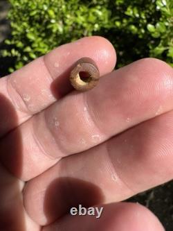 Very Nice Rare Ancient Authentic Claystone Bead From North Mississippi