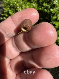 Very Nice Rare Ancient Authentic Claystone Bead From North Mississippi