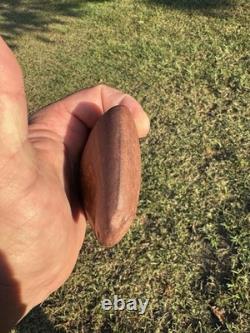 Very Rare Rabbit Earred Claystone Axe From North Mississippi