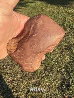 Very Rare Rabbit Earred Claystone Axe From North Mississippi