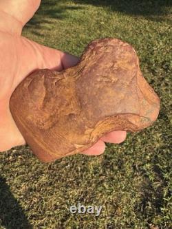Very Rare Rabbit Earred Claystone Axe From North Mississippi