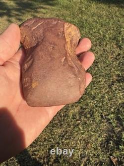 Very Rare Rabbit Earred Claystone Axe From North Mississippi