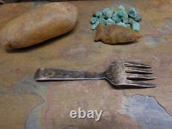 Very Specal Early Navajo Silver Fork Ingot Native Old Pawn Fred Harvey Era