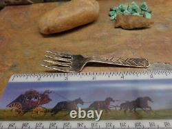 Very Specal Early Navajo Silver Fork Ingot Native Old Pawn Fred Harvey Era