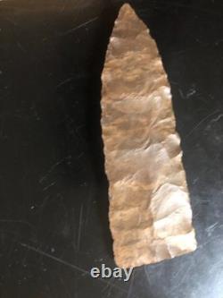 Very thin early archaic spear, ky creek find, brown dover