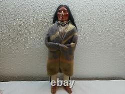 Vintage 15.5 Early 1940's Skookum Bully Good Native American Doll