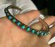 Vintage 1950's/early 60's Native American Sterling & Turquoise Bracelet