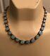Vintage 925 Sterling Black Onyx One Side & Opal On The Other Necklace 16