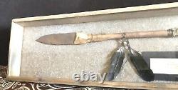 Vintage Antique Early Native Americans Buffalo Lance Pole Spear Horsemen Weapon