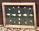 Vintage Antique Early Native Americans Spear Arrowhead Display Framed Old