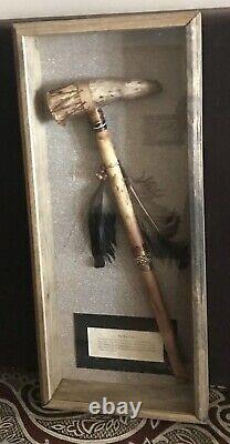Vintage Antique Early Native Americans Tip War Club AxeBattle Hunting Weapon Old