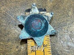 Vintage Antique HOPI Indian POLICE BADGE Early 6 Point Star Native American