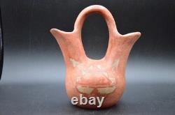Vintage EARLY 1900's Native American Navajo PotteryWedding Vase 6 tall