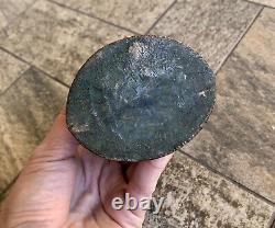 Vintage Early 1900s Bronze Native American Indian Chief Match Holder