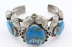Vintage Early 60's Juliana Williams Zuni Kingman Sterling Silver Cuff Bracelet