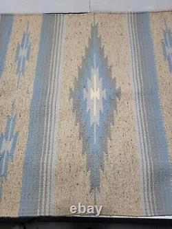 Vintage Early Native American Indian Navajo Eye Dazzler Rug Blanket 36X29