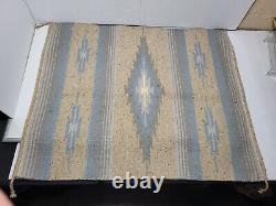 Vintage Early Native American Indian Navajo Eye Dazzler Rug Blanket 36X29