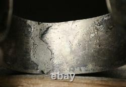 Vintage Early Navajo Native American Coin Silver Cuff Bracelet