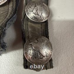 Vintage Early Navajo Sterling Concho US. 50 Pieces 9 Total Coins