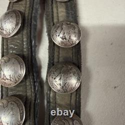 Vintage Early Navajo Sterling Concho US. 50 Pieces 9 Total Coins
