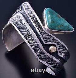 Vintage High Grade Turquoise Tufa Cast Bracelet By Steve LaRance 9L14B
