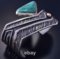 Vintage High Grade Turquoise Tufa Cast Bracelet By Steve LaRance 9L14B