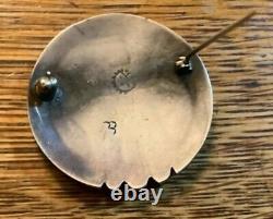 Vintage Hopi Victor Coochwytewa Sterling Silver Pin Historical Early Signature