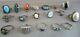 Vintage Lot Sterling Silver Rings Native American & Other Sterling Rings 77.5g