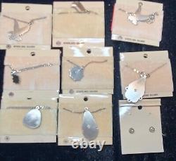 Vintage Native American Bell Brand pendants/necklaces, Some are stamped Sterling