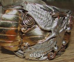 Vintage Navajo Allen Chee Sterling Flying Eagles Cuff Watch Bracelet No Watch