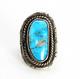 Vintage Old Pawn Early Navajo Traditional Morenci Pyrite Sterling Silver Ring