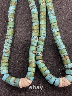 Vintage Turquoise Jacla (choker) Santo Domingo Early 1900's Natural Stones