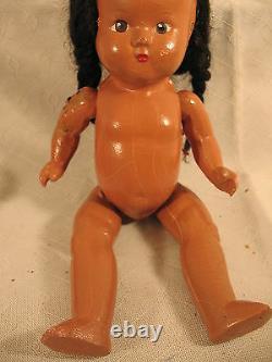 Vintage old early Earle Pullan Native American Indian girl doll composition 1945