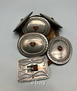 WOWSA! Early 1900s First Phase Style Navajo Concho Belt With History