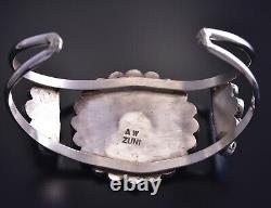 Zuni Sunface Mother of Pearl Bracelet by Adrian Wallace 9K03S