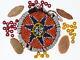Amulette Perlée Amérindienne/pointes/perles De Collier Large De L'époque Précolombienne
