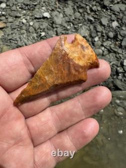 Ancien Authentique Très Coloré Lac Perdu Arrowhead Du Mississippi Nord