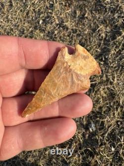Ancien Authentique Très Coloré Lac Perdu Arrowhead Du Mississippi Nord