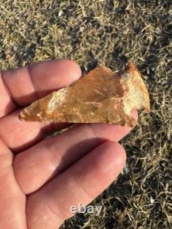 Ancien Authentique Très Coloré Lac Perdu Arrowhead Du Mississippi Nord