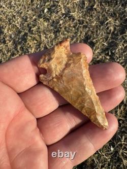 Ancien Authentique Très Coloré Lac Perdu Arrowhead Du Mississippi Nord